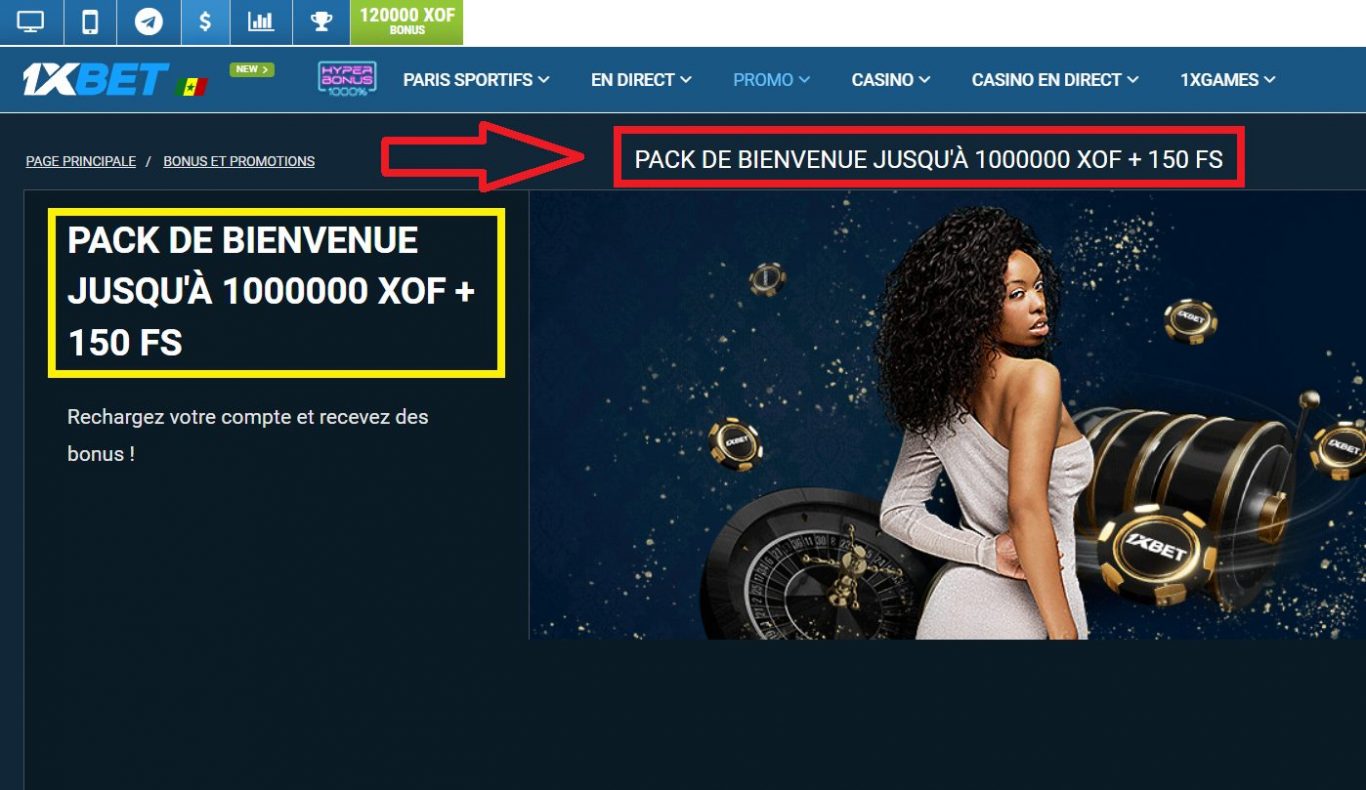 Profiter des avantages et promotions après l'inscription 1xBet en ligne