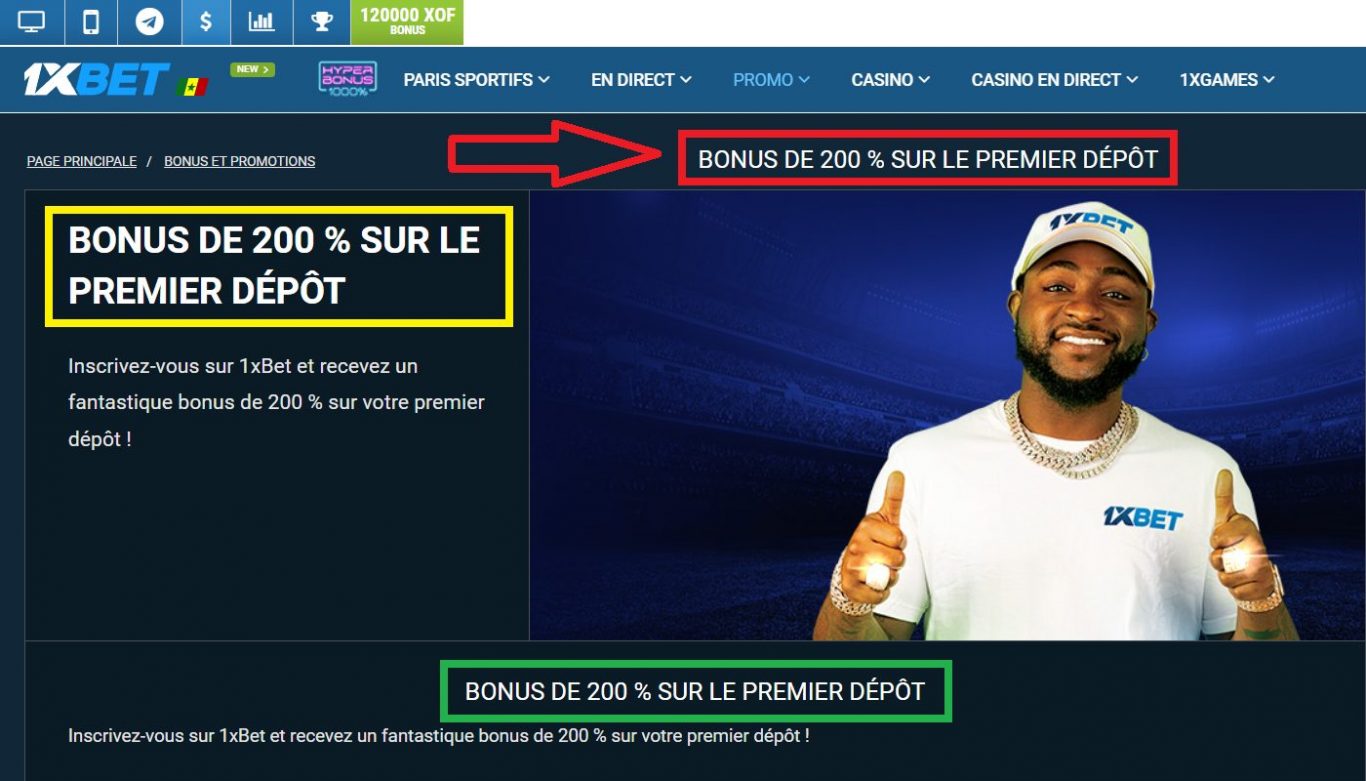 Bonus de Bienvenue 1xBet pour les Nouveaux Utilisateurs Sénégalais